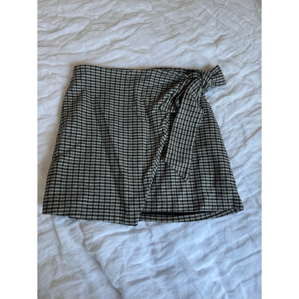 Aritzia Wilfred Plaid Wrap Skirt